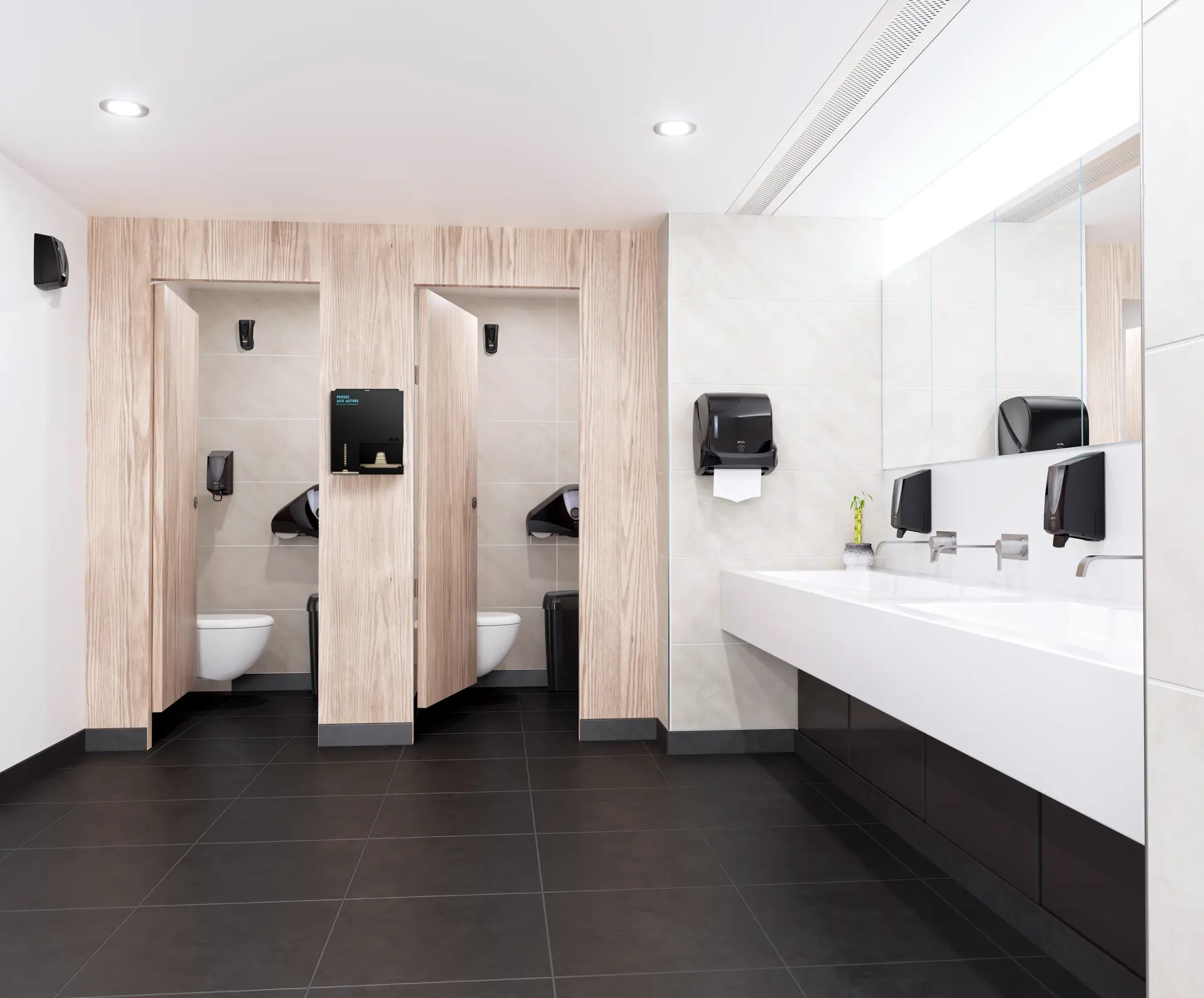 sanitaire voorzieningen equipement sanitaire professionnelle entreprise toilette wc papier belgique luxembourg