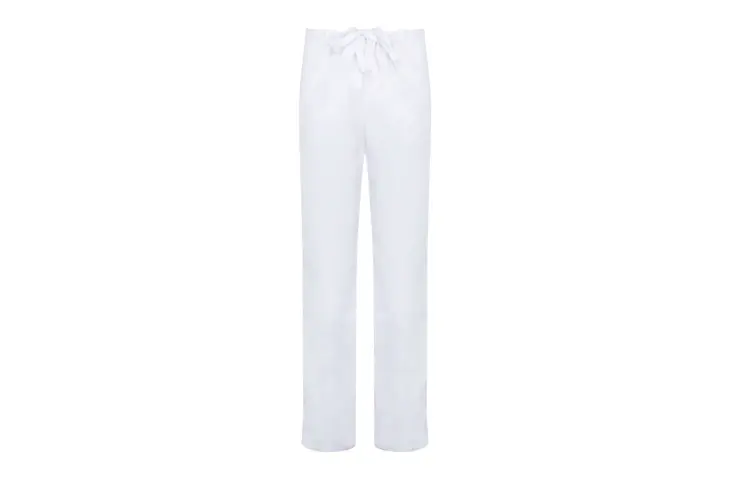 White scrub suit trousers