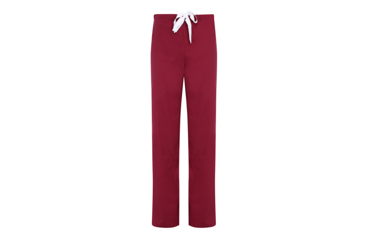 Red scrub suit trousers