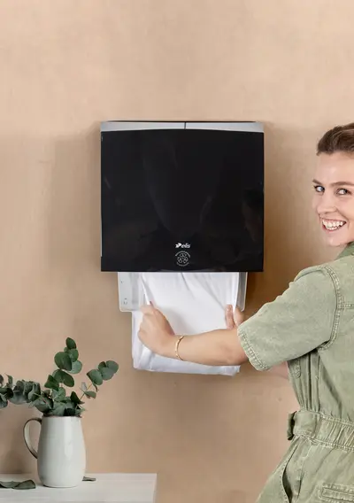 essuie-main en coton bobine recyclée
